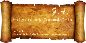 Feigelstock Annamária névjegykártya
